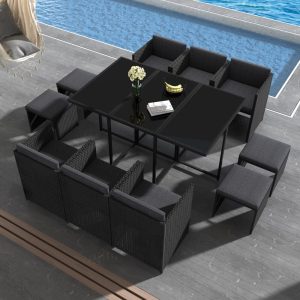 Elegant Black Outdoor Furniture