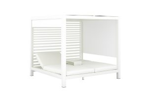 Santorini Double Daybed Villa – Pearl White
