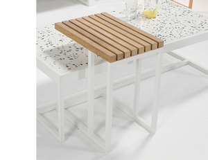 Cube outdoor side table