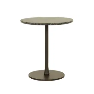 Aperto Pillar Tall Side Table - Coal Speckle