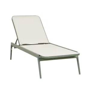 Portsea Classic Sunbed - Jade - White