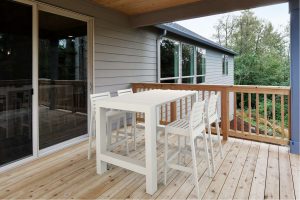 Siesta 5 Piece Outdoor Bar Table Setting with Ares Bar Stools