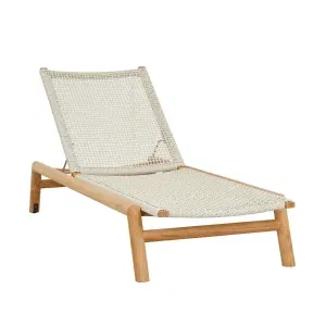 teak outdoor sunbed